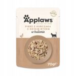 APPLAWS Chicken breast with wild rice in broth - nourriture humide pour chat - 70g