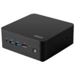 MSI Cubi NUC 1M-003EU Intel Core 3 100U 8 Go DDR5-SDRAM 512 Go SSD Windows 11 Pro Mini PC Noir