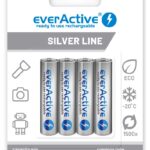 Piles rechargeables everActive Ni-MH R03 AAA 800 mAh Silver Line