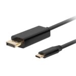 Lanberg CA-CMDP-10CU-0030-BK câble vidéo et adaptateur 3 m USB Type-C DisplayPort Noir