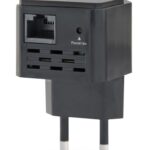 Gembird WNP-RP300-03-BK pont & répéteur Répéteur réseau 300 Mbit/s Noir