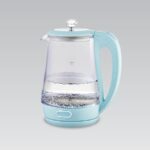 Maestro MR-052-BLUE Bouilloire électrique en verre, bleu 1,7 L