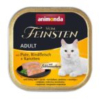 ANIMONDA Vom Feinsten Adult Turkey, beef and carrots - nourriture humide pour chat - 100g