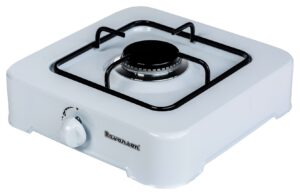 Cuisinière à gaz à 1 brûleur Ravanson K-01T (Blanc)
