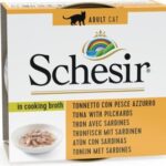 SCHESIR in cooking broth Tuna with sardines - nourriture humide pour chat - 70 g