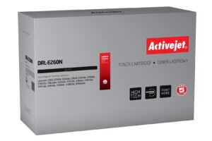 Activejet DRL-E260N (remplacement Lexmark E260X22G ; Supreme ; 30,000 pages ; noir)
