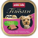 ANIMONDA Vom Feinsten Adult Mini Beef, duck and oregano - aliments humides pour chiens - 100g