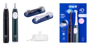 Braun Oral-B iO Series 2 +1 Deux brosses à dents électriques Noir, Vert