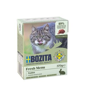 BOZITA Lapin en sauce - Nourriture humide pour chats - 370g
