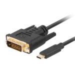 Lanberg CA-CMDV-10CU-0018-BK câble vidéo et adaptateur 1,8 m USB Type-C DVI-D Noir