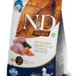 FARMINA N&D Brown Dog Lamb, Spirulina&Carrot Adult Mini - nourriture sèche pour chiens - 2 kg