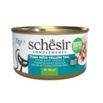 SCHESIR Complements Tuna with yellow tail in jelly - nourriture humide pour chat - 70g