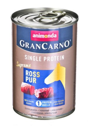 ANIMONDA GranCarno Single Protein Viande de cheval - nourriture humide pour chiens - 400 g
