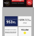 Activejet Encre AH-953YRX (remplacement de HP 953XL F6U18AE ; Premium ; 25 ml ; jaune)