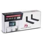 Support universel pour micro-ondes Maclean avec bras télescopiques jusqu'à 30kg (Noir)