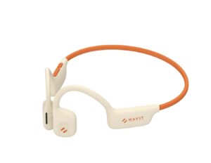 Havit E510BT Freego1 Air – Casque à conduction d'air à oreille ouverte, beige