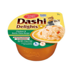 INABA Dashi Delights Chicken with bonito flakes in broth - Friandise pour chat - 70g