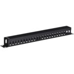Lanberg AK-1201-B accessoire de racks Panneau de gestion de câbles
