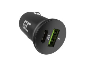 Chargeur de voiture Green Cell GC PowerRide Nano38 38W 6A 1x USB-C 1x USB-A