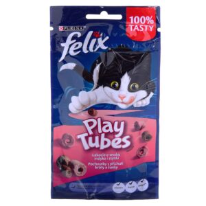 FELIX Play Tubes Turkey, Ham - croquettes pour chat - 50 g
