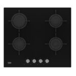 Beko HILG 64220 S plaque Noir Intégré Gaz 4 zone(s)