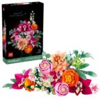 LEGO ICONS 10342 The Botanical Collection - Joli bouquet de fleurs roses