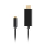 LANBERG CABLE USB-C(M)->HDMI(M) 1M 4K 60HZ NOIR