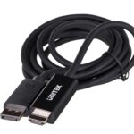 UNITEK CABLE DisplayPort 1.2, HDMI, 4K@60HZ, 1,8M, V1608A