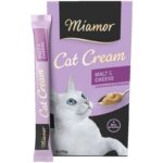 MIAMOR Cat Cream Malt & Cheese - Friandise pour chat - 6x15g