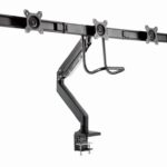 Gembird MA-DA3-03 support d'écran plat pour bureau 68,6 cm (27") Noir