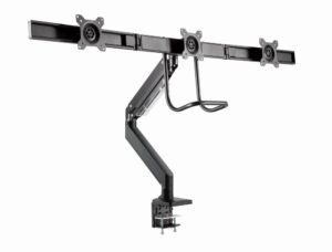Gembird MA-DA3-03 support d'écran plat pour bureau 68,6 cm (27") Noir