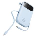 Baseus QPow2 Lithium Polymère (LiPo) 20000 mAh Bleu