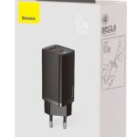Baseus CCGAN2L-B01 chargeur d'appareils mobiles Universel Noir Secteur Charge rapide Intérieure