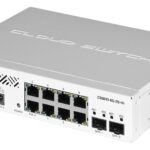 Mikrotik CSS610-8G-2S+IN commutateur réseau Gigabit Ethernet (10/100/1000) Connexion Ethernet, supportant l'alimentation via ce port (PoE) Blanc
