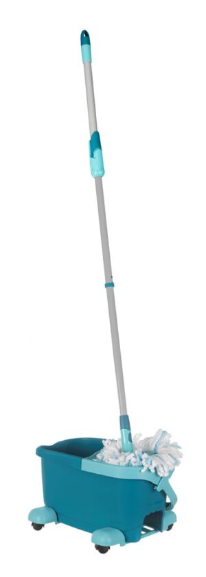 LEIFHEIT Clean Twist Mop Ergo mobile seau et système de lavage Réservoir unique Bleu