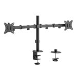 Maclean MC-754N Support de bureau pour 2 moniteurs, VESA 75x75 et 100x100, 17-32", 2x 9kg