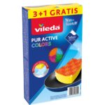 Vileda Pur Active Colors lave-vaisselle 4 pièces.