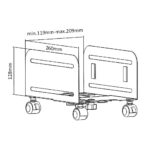 Maclean Mount MC-851 Plateforme à roulettes