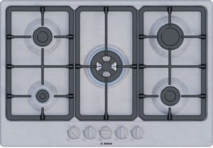 Bosch Serie 4 PGQ7B5K90 plaque Acier inoxydable Intégré 75 cm Gaz 5 zone(s)