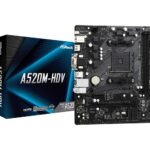 Asrock A520M-HDV Emplacement AM4 micro ATX