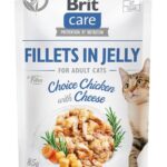 BRIT Care Fillets in Jelly chicken and cheese - nourriture humide pour chats - 85 g