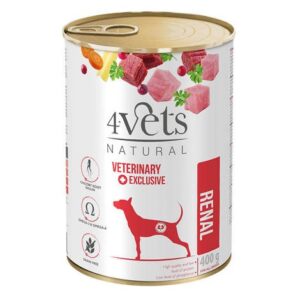 4VETS Natural Renal - aliments humides pour chiens - 400g