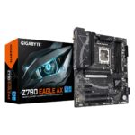 GIGABYTE Z790 EAGLE AX Carte mère - Prend en charge les processeurs Intel Core de 14e génération, VRM numérique 12+1+1 phases, jusqu'à 7600 MHz DDR5 (OC), 3xPCIe 4.0 M.2, Wi-Fi 6E, LAN 2.5GbE, USB 3.2 Gen 2