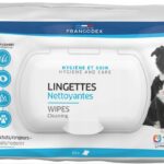 FRANCODEX Lingettes de soin pour chien et chat - 80 pcs