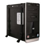 Techly ICA-CS 60 support pour unité centrale Support de CPU monté sur bureau Noir
