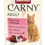 ANIMONDA Carny Adult Beef, turkey and shrimps - nourriture humide pour chat - 85g