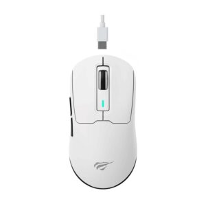 Havit MS969WB - Souris de jeu sans fil 2.4G, noire et blanche