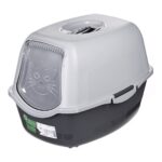 DIAMENTIQ BAYA light grey/dark grey - bac à litière pour chat - 55,5 x 40 x 38,7 cm