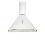Hotte de cheminée Akpo WK-4 Dandys GOLD 50 cm 450 m3/h, Blanc