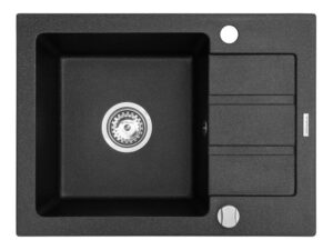 Evier monocuve avec égouttoir Maidsinks Promo 76x44 1B 1D E070053701
